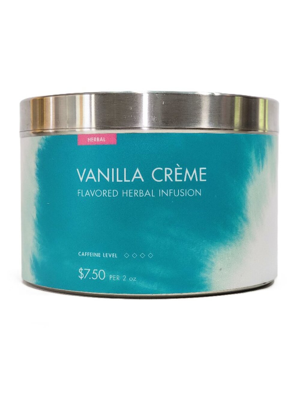 Teavana Vanilla Creme Wall Store Display Collectible Canister Tin RARE DISC
